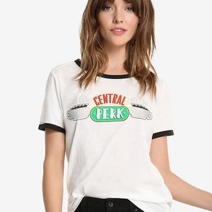 Central Perk FRIENDS Ringer Tee Shirt